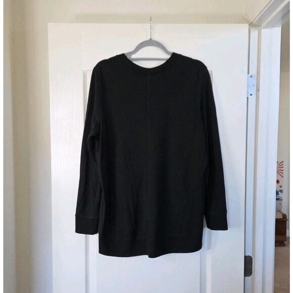 Glyder Black Adore Long Sleeve Zipper Accent Modal Sweatshirt, Women's Medium - Picture 11 of 15